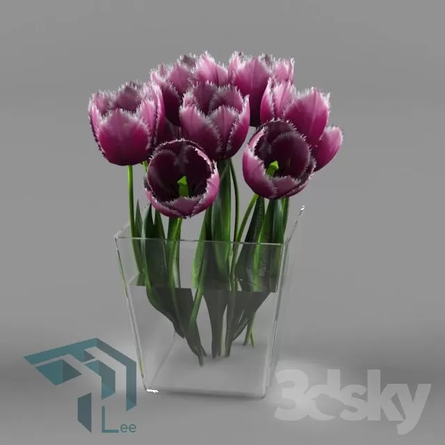 FLOWER – 3DMODEL – VASE – 026