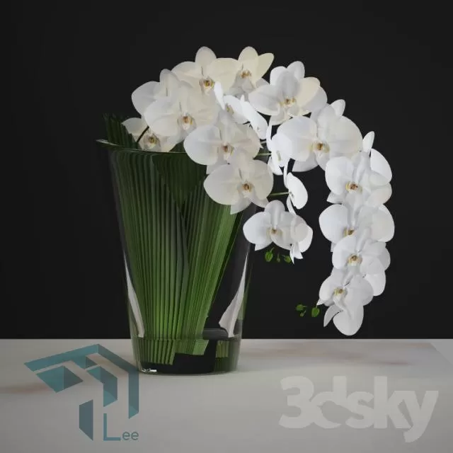 FLOWER – 3DMODEL – VASE – 028
