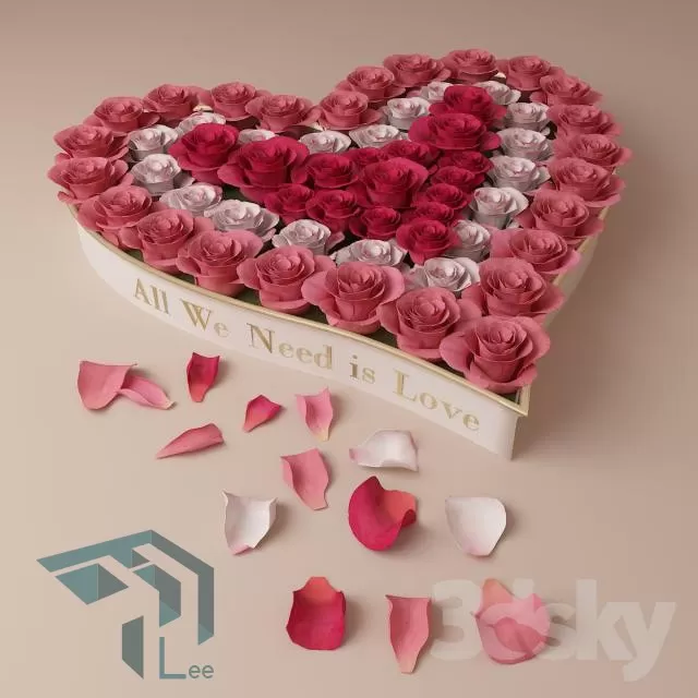 FLOWER – 3DMODEL – VASE – 029