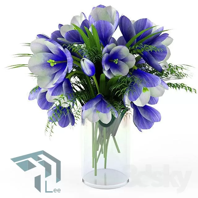 FLOWER – 3DMODEL – VASE – 030