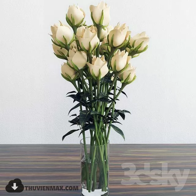 FLOWER – 3DMODEL – VASE – 036