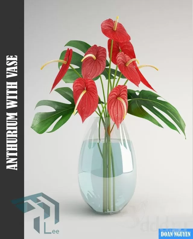FLOWER – 3DMODEL – VASE – 037