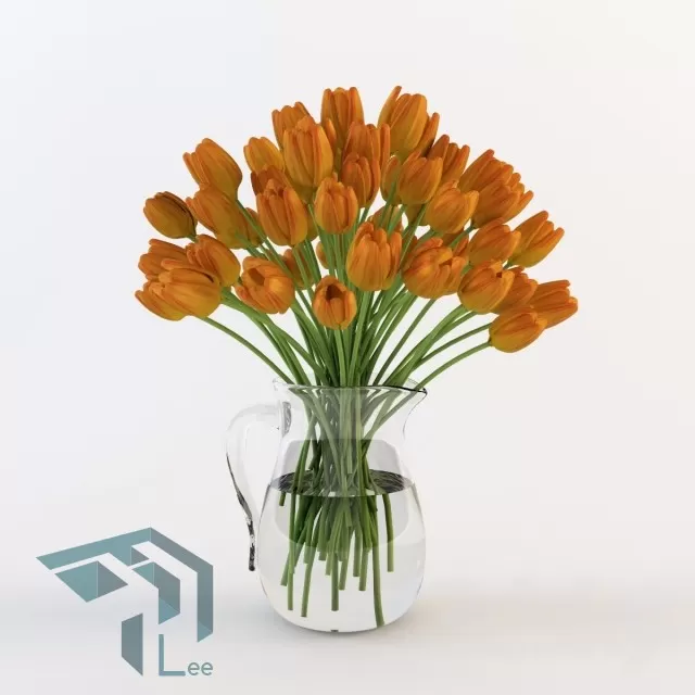 FLOWER – 3DMODEL – VASE – 042