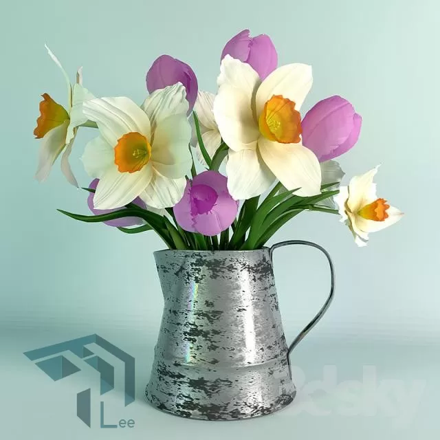 FLOWER – 3DMODEL – VASE – 044
