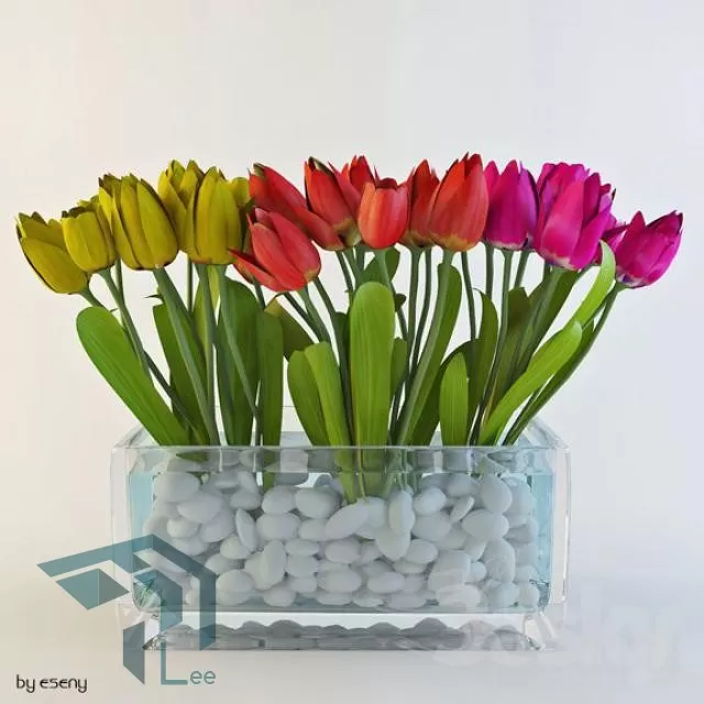 FLOWER – 3DMODEL – VASE – 045