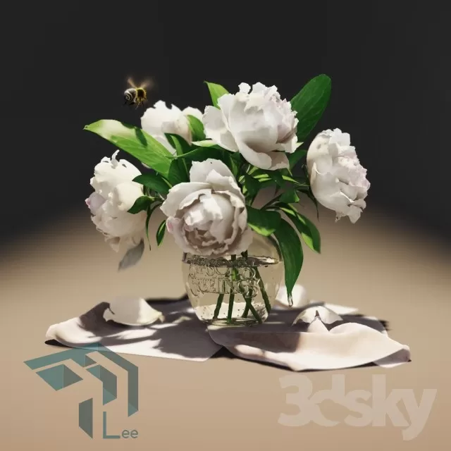 FLOWER – 3DMODEL – VASE – 046