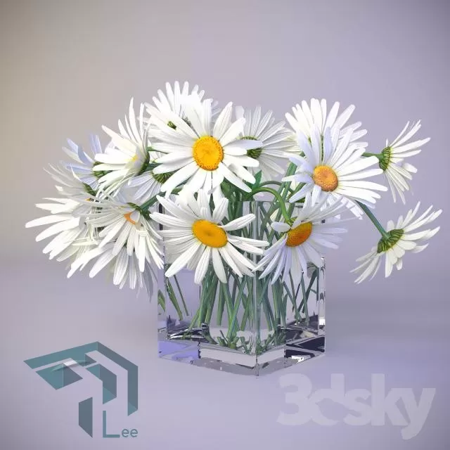 FLOWER – 3DMODEL – VASE – 049