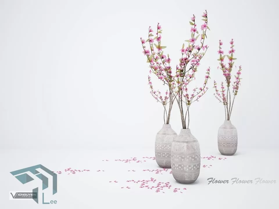 FLOWER – 3DMODEL – VASE – 053
