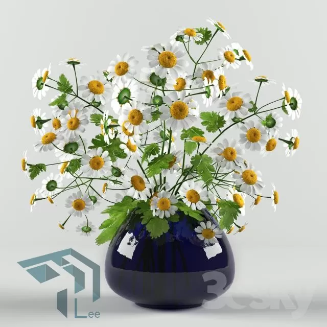 FLOWER – 3DMODEL – VASE – 056