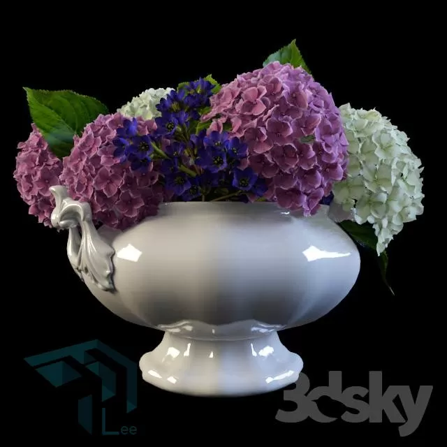 FLOWER – 3DMODEL – VASE – 057
