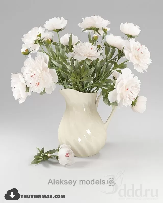 FLOWER – 3DMODEL – VASE – 074