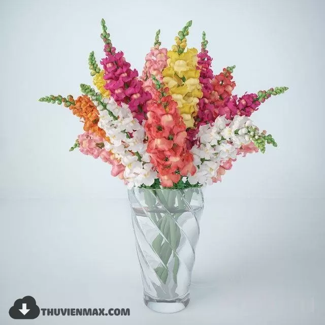 FLOWER – 3DMODEL – VASE – 075