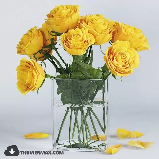FLOWER – 3DMODEL – VASE – 082