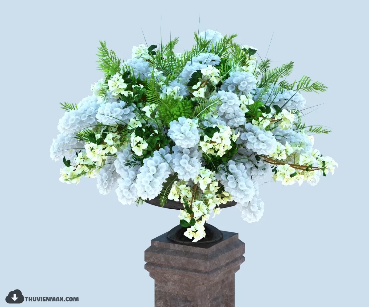 FLOWER – 3DMODEL – VASE – 083