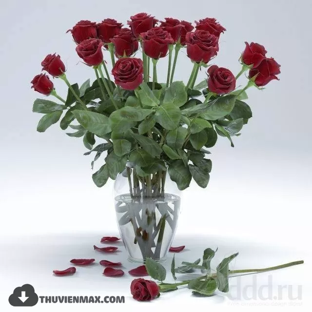 FLOWER – 3DMODEL – VASE – 086