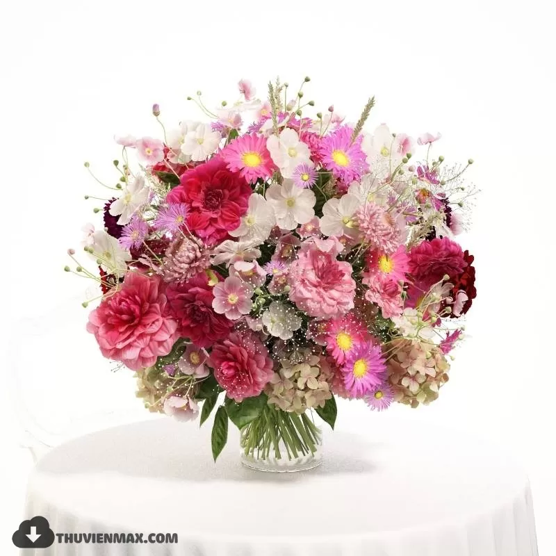 FLOWER – 3DMODEL – VASE – 088