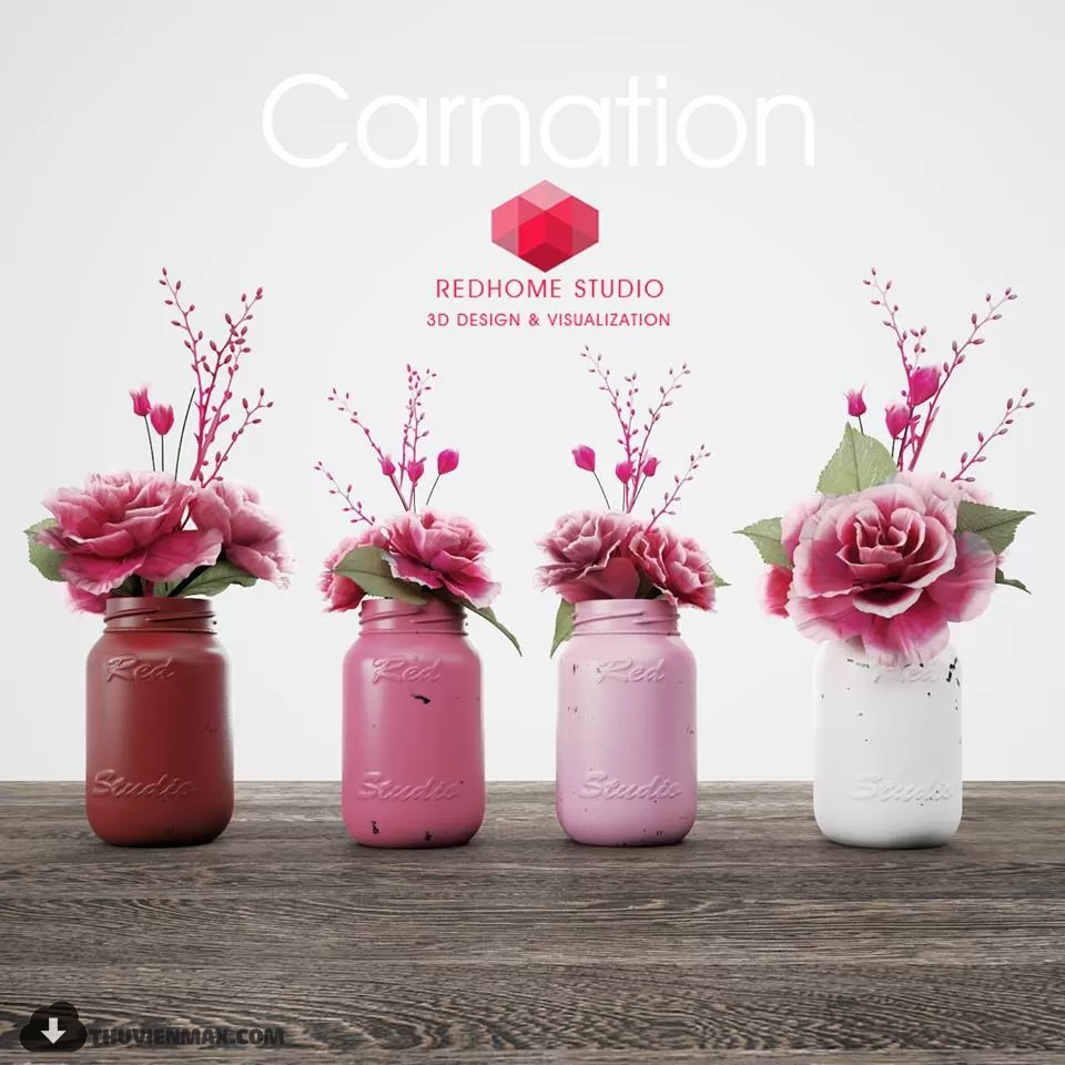 FLOWER – 3DMODEL – VASE – 089