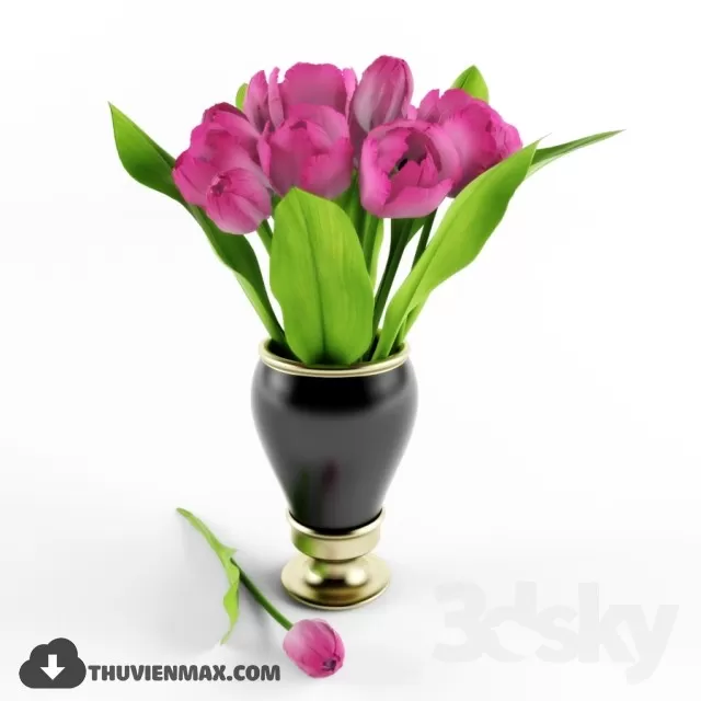 FLOWER – 3DMODEL – VASE – 099