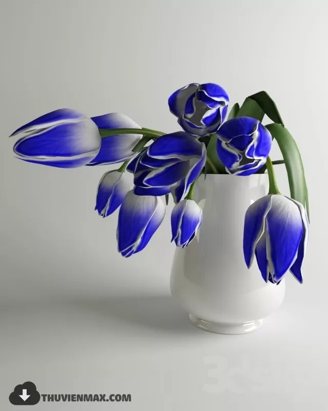 FLOWER – 3DMODEL – VASE – 100