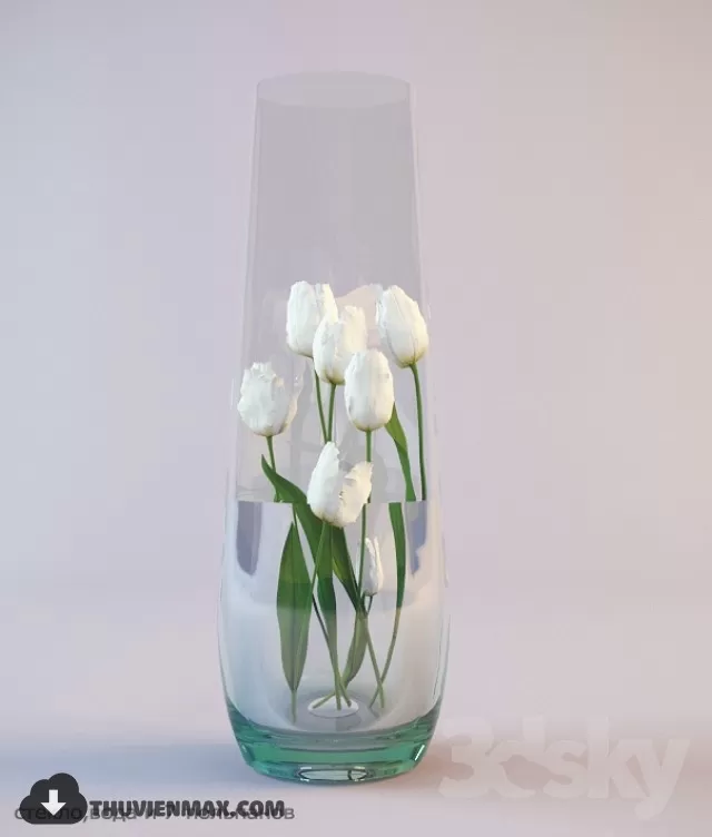 FLOWER – 3DMODEL – VASE – 104