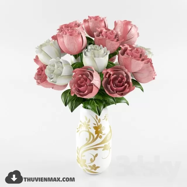 FLOWER – 3DMODEL – VASE – 110