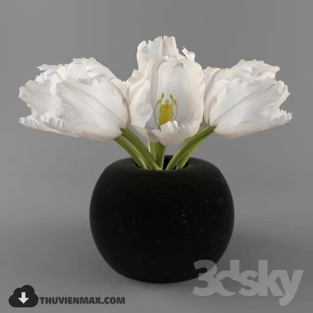 FLOWER – 3DMODEL – VASE – 111