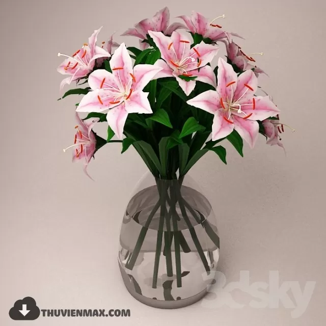 FLOWER – 3DMODEL – VASE – 113