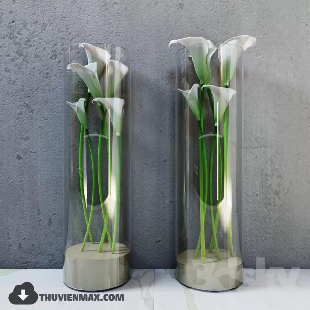 FLOWER – 3DMODEL – VASE – 121
