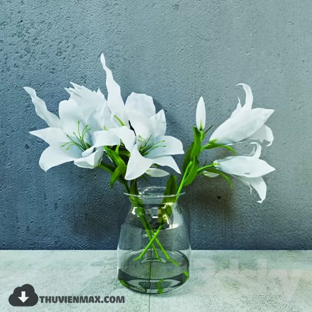 FLOWER – 3DMODEL – VASE – 122