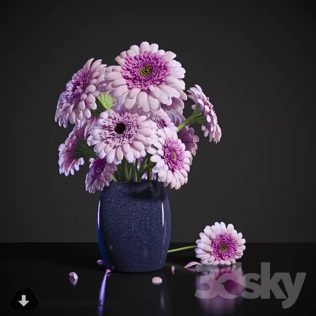 FLOWER – 3DMODEL – VASE – 126