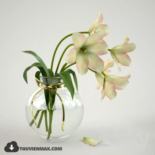 FLOWER – 3DMODEL – VASE – 136