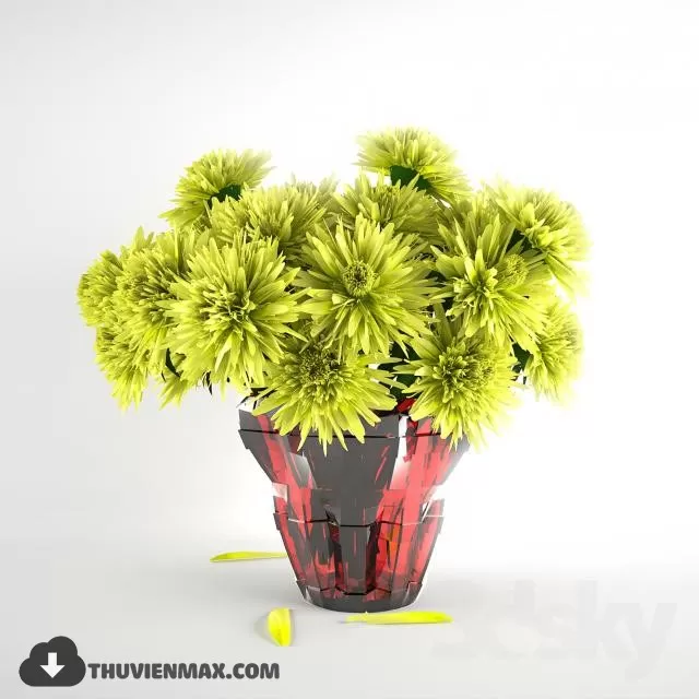 FLOWER – 3DMODEL – VASE – 139
