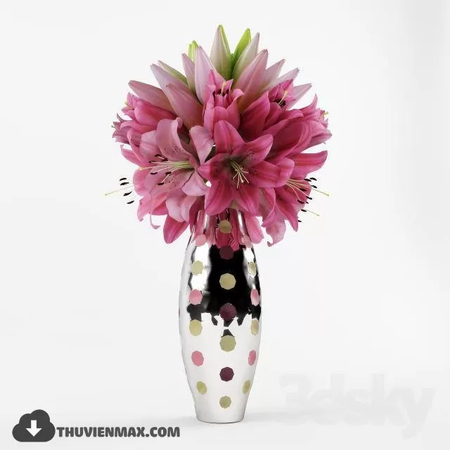 FLOWER – 3DMODEL – VASE – 142