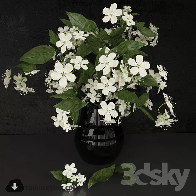 FLOWER – 3DMODEL – VASE – 146