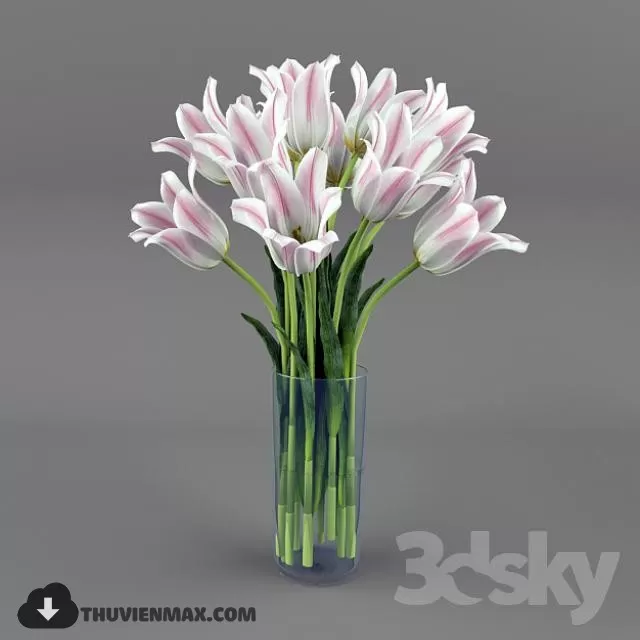 FLOWER – 3DMODEL – VASE – 151