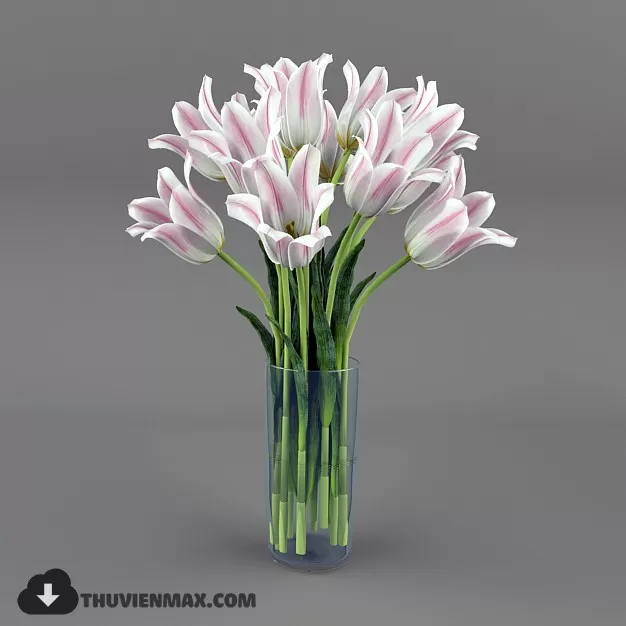 FLOWER – 3DMODEL – VASE – 156