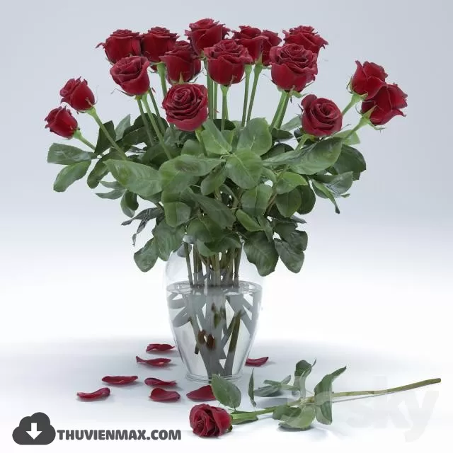 FLOWER – 3DMODEL – VASE – 162