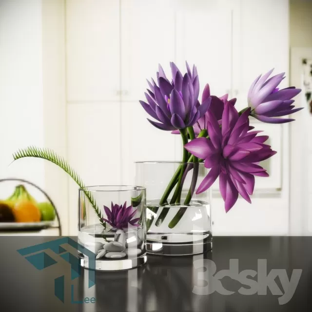 FLOWER – 3DMODEL – VASE – 163