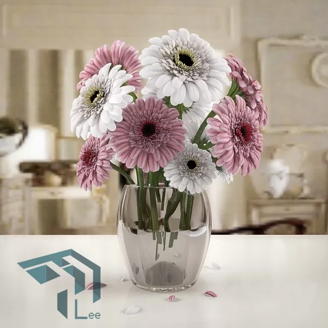 FLOWER – 3DMODEL – VASE – 167