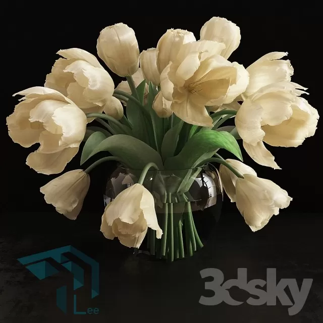 FLOWER – 3DMODEL – VASE – 172
