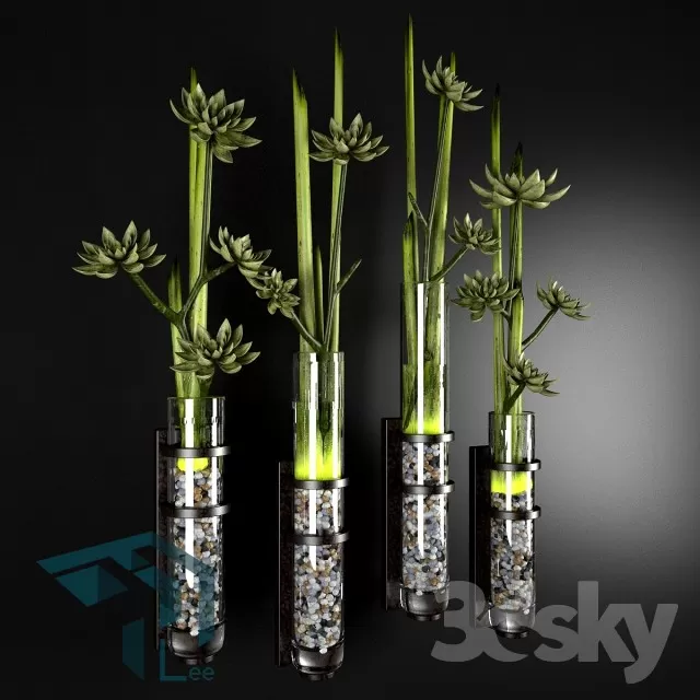 FLOWER – 3DMODEL – VASE – 175