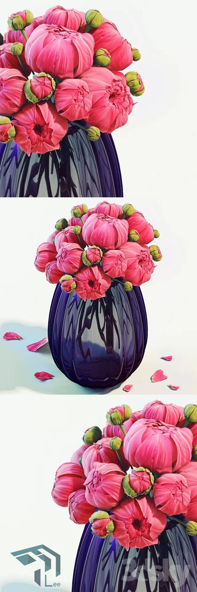 FLOWER – 3DMODEL – VASE – 177
