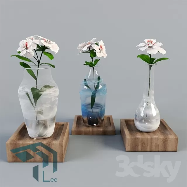 FLOWER – 3DMODEL – VASE – 178