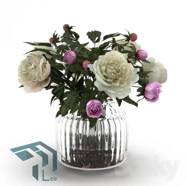 FLOWER – 3DMODEL – VASE – 182