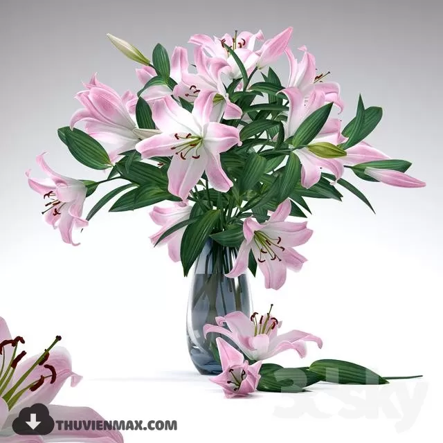 FLOWER – 3DMODEL – VASE – 194