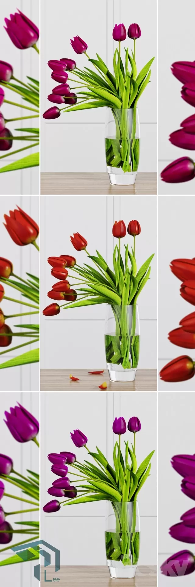 FLOWER – 3DMODEL – VASE – 200