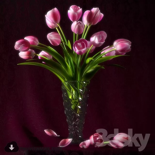 FLOWER – 3DMODEL – VASE – 205