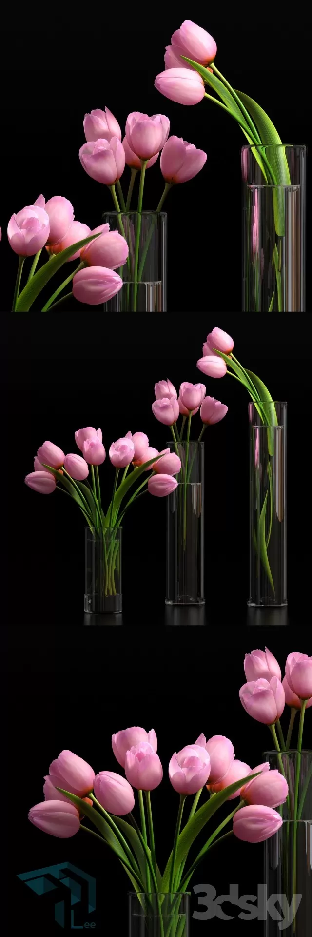 FLOWER – 3DMODEL – VASE – 208