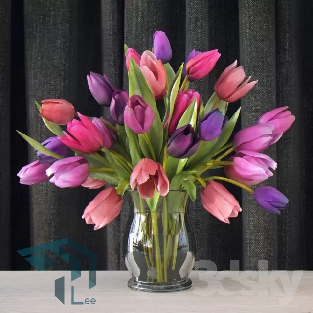 FLOWER – 3DMODEL – VASE – 212