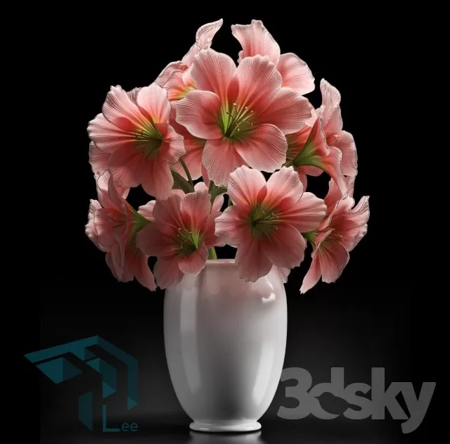 FLOWER – 3DMODEL – VASE – 226